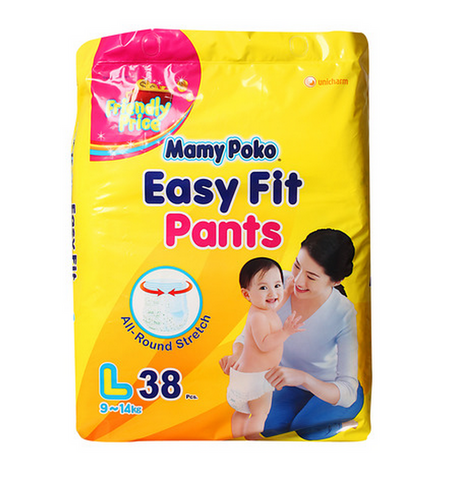MamyPoko Easy Fit Pants - L- 38pcs