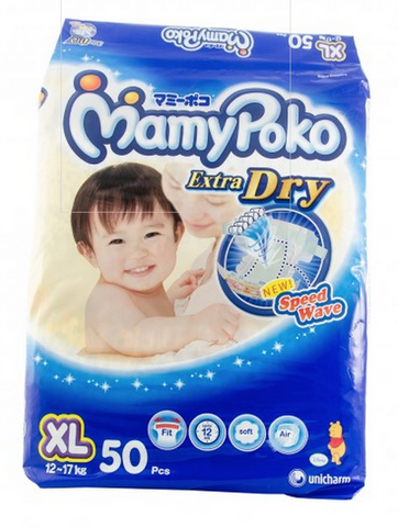 MamyPoko Tape Diapers - XL- 50pcs