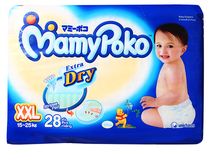 MamyPoko Tape Diapers - XXL- 28pcs